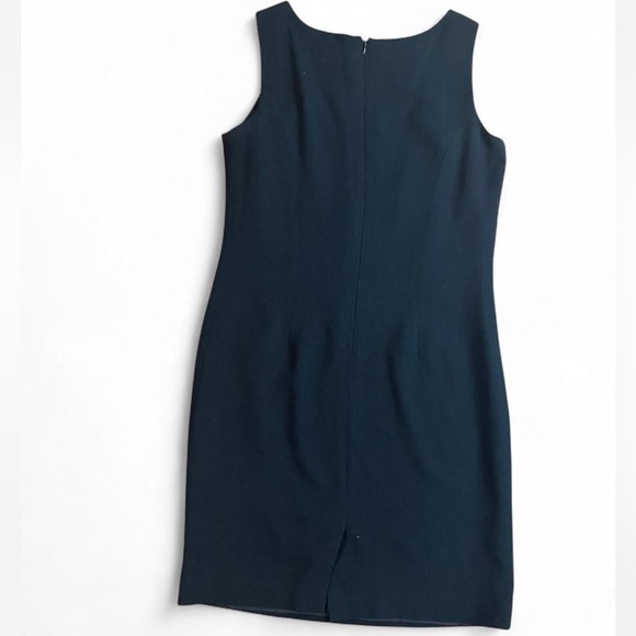 Garfield & Marks Black Micro Ribbed Sheath Dress EUC - Picture 3 of 4